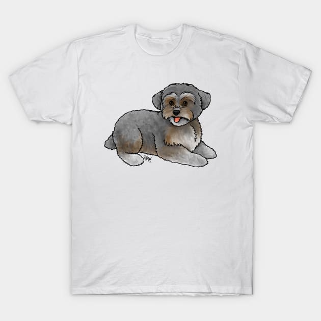 Dog - Yorkipoo - Grizzle T-Shirt by Jen's Dogs Custom Gifts and Designs